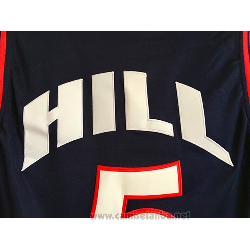 Camiseta USA 1996 Grant Hill #5 Negro